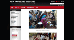 Desktop Screenshot of newhorizonsmissions.com